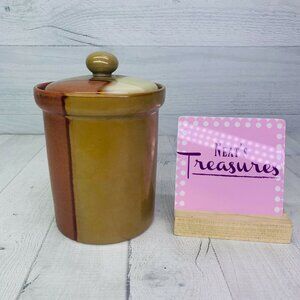 Sango GOLD DUST SIENNA 5039 Beige Tan Color Blocks Tea Coffee Lidded Canister